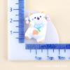 Coelho de queijo urso bonito resina animal jóias caseiro creme cola caso de telefone material buraco sapatos decoração