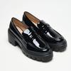 Sapatos Loafers Retro de Sola Grossa Camada Única Femininos Primavera e Outono Novos 2023 populares estilo Britânico sola macia salto grosso aumento de altura sapatos de couro