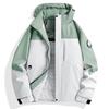 Chaqueta con Capucha Abrigo de Algodón para Mujer 2025 Nuevo Otoño Primavera Otoño Abrigo de Algodón Acolchado Pequeño Chaqueta Morada Engrosada