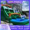 Tobogán Acuático Inflable Tiburón de la Selva de Uso Comercial Doble Uso para Tierra y Agua Proyecto de Juegos Acuáticos de Carnaval al Aire Libre Al por Mayor