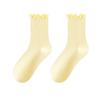 Calcetines de Malla de Verano de Rizo Estilo Ballet Encaje Calcetines de Mujer Medias Transpirables Absorbentes de Sudor Calcetines de Malla Calcetines de Algodón Industria de Calcetines Zhuji