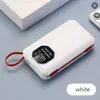 Carga rápida de 20,000 mAh y 45W con el cable incorporado