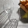 Vaso de Agua de Vidrio Prismático para Yogurt Vaso para Bebida de Gran Capacidad Vaso para Té Sencillo Vaso para Licor Whisky