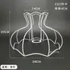 Lámpara de mesa Accesorios DIY Película Lámpara de ambiente Soporte Gancho Flor Marco de hierro Cuerda de cáñamo trenzada Pantalla de lámpara hecha a mano en relieve
