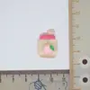 Botella de Fruta de Dibujos Animados Luminosa Accesorios de Joyería de Resina Pasador para el Cabello Peineta Hecho a Mano Material para Carcasa de Teléfono Móvil Pegatina para Vaso de Agua de Refrigerador
