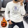 Suéter con forro polar estampado de letras de otoño 2024 para hombre de la generación de estaciones europeas de Source Factory, chaqueta cálida Joker