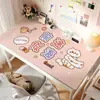 Novo Tapete de Mesa Desenho Animado para Crianças, Toalha de Mesa Especial para Aprender, Tapete de Mesa de Couro Protetor para Olhos para Alunos do Ensino Fundamental, Tapete de Proteção para Mesa