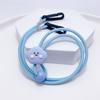 Máscara de Dibujos Animados para Niños Cuerda para Colgar al Cuello Anti-pérdida Colgante de Cuello Cordón Ajustable con Botón para Colgar de la Oreja Gafas Disponibles