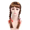 Cosplay de Halloween Annabelle Peluca de Cosplay Accesorios Peluca Estilo Trenzado con Lazo