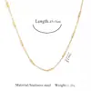 Cadena de caja de acero inoxidable cadena corrugada de agua para mujer oro y acero dos colores opcional 45 5 cm pulsera hecha a mano diy cadena de clavícula