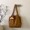 Bolso de Hombro Retro de Doble Cara para Otoño e Invierno para Mujer 2025 Nueva Moda Bolso de Gran Capacidad para el Trabajo Versátil Bolso de Hombro
