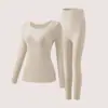 Venda Direta da Fábrica Popular Transfronteiriça Modelagem Corporal Térmico Quente Sem Costura Roupas e Calças de Outono Emagrecimento Camada Base Conjunto