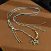 Nuevo Collar Trenzado de Cuerda de Dibujos Animados Lindo y Colorido Diseño de Color Contrastante Dopamina Collar Dalmata de Ins para Mujeres