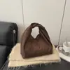 Bolso de Mano Plegado Estilo Coreano con Estampado de Leopardo para Mujer, Estilo Relajado, Gran Capacidad, Bolso de Mano Versátil Casual, Bolso Artístico de Moda para Mujer