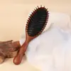 Pente de Almofada de Ar de Sândalo Dourado para Massagem nos Meridianos da Cabeça e Alisamento dos Cabelos, Presente Especial para Uso Doméstico para Idosos, Pente de Madeira