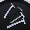 Navaja Desechable Suministros de Hotel Navaja de Afeitar Manual Portátil Hoja de Doble Capa Navaja Portátil para Hombres
