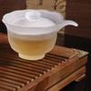 Cuenco de cristal con tapa de loto, juego de té de kung fu, apto para el hogar, tetera, taza maestra, tazón de mano, taza masculina, dispensador de té