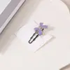 Grampo de Cabelo Metálico Estrela Coração Rosa Doce Cool Estilo Menina Y2K Franja Presilha Lateral Novo Grampo Acessórios de Cabelo