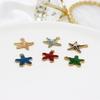 Accesorios de Joyería DIY Aleación de Oro K Colgante de Estrella de Mar con Goteo de Aceite Colgante para Pulsera Superventas Creativo Hecho a Mano