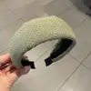 Diadema de algodón y lino con lunares estilo influencer, aro para la cabeza que da altura a la coronilla, pinza para el pelo, accesorios para el cabello simples coreanos para el día a día