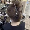 Nuevo estilo primavera y verano pinza de tiburón grande para mujer con un toque de alta gama, no daña el cabello, pinza de pelo para la nuca, accesorio para el cabello