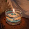 Velas Perfumadas de Sal Marina y Conchas Populares de Colores Transfronterizas Cera de Gelatina de Cristal Marino Fragancia Decoración del Hogar Regalo Souvenirs