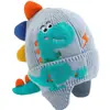 Chapéu de Lã de Inverno Infantil Chapéu de Tricô para Bebê Garry Dinossauro de Bebê Desenho Animado Chapéu com Proteção para Orelhas de Bebê Chapéu Quente Fofo
