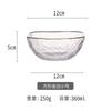 Tazón de vidrio transparente tazón de vidrio chino vajilla para el hogar tazón para ensalada de frutas tazón redondo para sopa tazón creativo para arroz tazón para fideos instantáneos