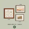 Conjunto de arte de parede em madeira natural estilo francês para sala de estar e sala de jantar, pinturas decorativas estilo sul-asiático vintage para pousada, quarto e escritório com um toque de luxo