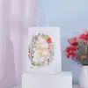 Bolsa de Regalo de Boda Serie Oro Estampado Doble Cara Estilo Coreano Bolsa de Regalo de Papel Kraft para Bodas