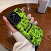 Adequado para Verde Fluorescente Iphone13Pro/Max Apple 12/14 Capa de Celular 11 Novo Anti-Queda Xr/16 Feminino 17P/8