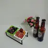 Soporte de Bocadillos para Té de la Tarde Fresco Pequeño Luminoso Frutero de Frutas de Múltiples Niveles Barra Frutero de Hielo Acrílico