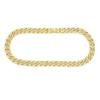 Corrente Cubana Full Diamond 14mm Masculina Tendência Ins Hip-Hop Bonita Americana Hiphop Colar Anel Grande de Chifre Pronto para Venda