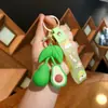 Chaveiro de Frutas Desenho Animado Fofo Pingente Simulado de Banana Morango Abacate Acessório de Mochila Presente para Casal