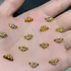 Pulseira Colar Espaçador de Pérolas de Duas Fileiras Banhada a Ouro Prata S925 Zircônia Microcravejada Acessórios Manuais DIY Fivelas Decorativas de Duas Fileiras