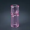 Cachimbo de Vidro Transparente Colorido 12*30mm Acessórios para Fumar Mini Portátil Transparente Simples Cachimbo com Filtro Atacado