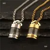Moderna Caja Gahu Transparente Hueca de Cinabrio Wukong Colgante de Collar para Hombres y Mujeres, Joyería Que Se Puede Abrir para Guardar Artículos