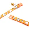 Coleira para Cão com Impressão Colorida de 1cm Suprimentos para Gato e Cachorro Colar Teddy Ajustável Suprimentos para Animais de Estimação Pequenos