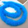 Tira de plumas planas de color directo de fábrica Tira de lana de pavo materiales de decoración manualidades regalo de Navidad DIY