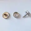 Fivela de parafuso de cauda de andorinha prateada 12mm, fivela de metal de cobre de quatro partes, parafuso autoatarraxante de aço inoxidável, fivela oculta de encaixe para lona