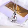 Cálido Estilo Nacional para Hombre Extremidades Blancas Collar Móvil Colgante de Pareja para Hombre y Mujer Explosiones Celebridad de Internet Accesorios de Regalo Colgante