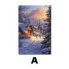 Venta directa de fábrica transfronteriza Pintura decorativa de Papá Noel para el hogar, sala de estar, restaurante, lienzo de nieve, pintura HD, núcleo de pintura