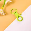 Acessórios de jóias DIY: fivela de cachorro colorida com argola de fecho, gancho de fecho, chaveiro de metal pintado, materiais para pingente de bolsa
