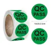 Pegatina de Inspección de Calidad Qc en Inglés de 1 pulgada Pegatina Qc Pegatina Redonda para Inspección de Producto Pegatina Autoadhesiva Etiqueta