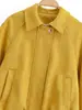 Comercio Exterior Transfronterizo Spot 2025 Estilo Europeo y Americano Chaqueta de Solapa de Gamuza Color Jengibre Nueva para Otoño e Invierno para Mujer