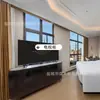 Jinjiang City Hotel Furniture Quarto Padrão Conjunto Completo de Camas de Casal para Pousadas, Camas Específicas para Hotel, Fábrica de Móveis para Quarto Modelo de Reforma