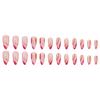 Comércio exterior Europeu e Americano Moda Ripple Temperamento Peças de Manicure Rosa Vermelho Listras Irregulares Nicho Amêndoa Desgaste Armadura