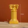 Mini candelabro de columna romana de estilo del norte de Europa para fotografía, accesorios de fondo para decoración de escritorio de sala de estar y hogar.