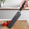 Juego de Cuchillos de Cocina Transfronterizo Juego de 5 Piezas con Mango de Herradura, Patrón de Diamante, Cuchillo Antiadherente, Juego de Cuchillos Pequeños de Cocina, Multifuncional para Uso Doméstico