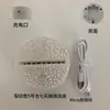 Base de Luz Nocturna 3D Crackle Colorida Adecuada para Fuente de Luz Ambiental de Mesita de Noche Fábrica Venta al por Mayor Regalos de Iluminación USB